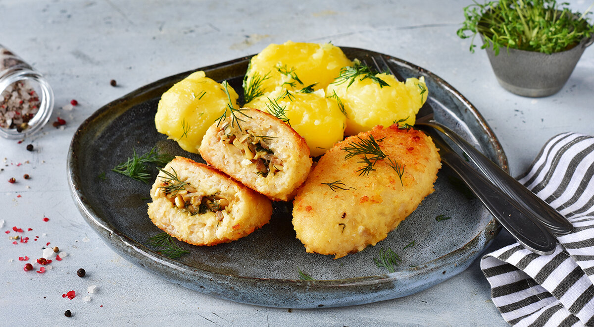 Удивительные зразы с грибами: рецепт на каждый день