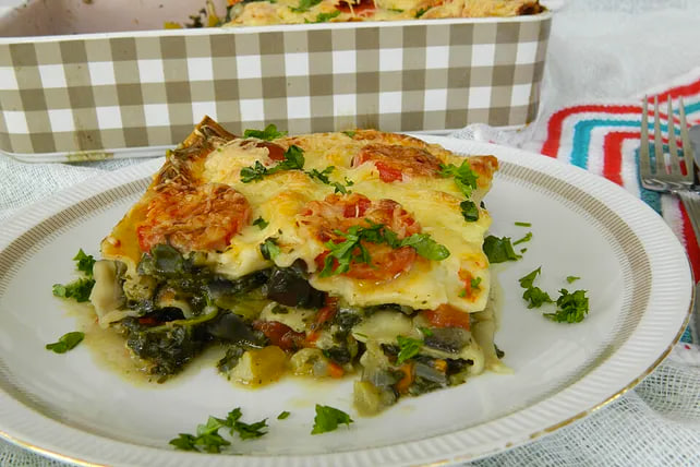 Удивительная летняя овощная лазанья для вашего стола