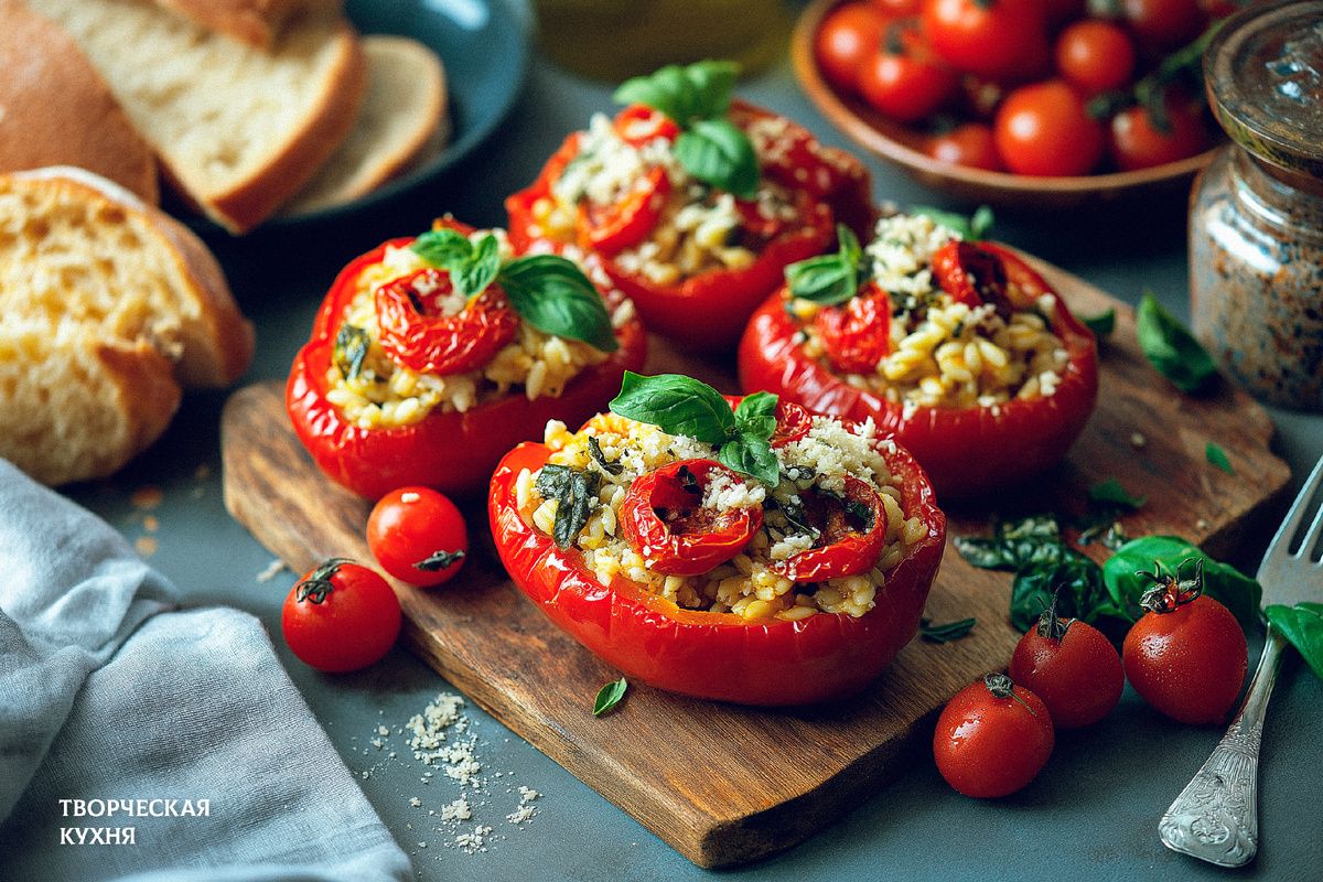 Фаршированные перцы по-гречески