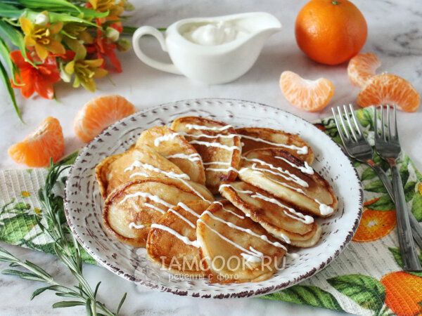 Ароматные оладьи с мандаринами: легко и вкусно