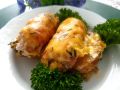 Ароматное картофельное чудо с мясными рулетами и сыром
