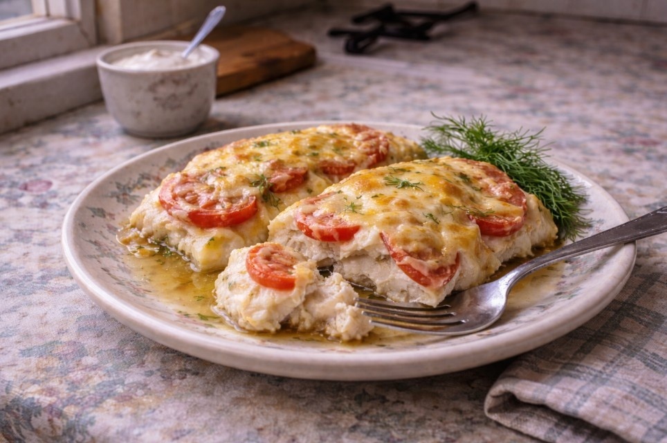 Легкий и вкусный ужин: рыба по-французски в простом рецепте