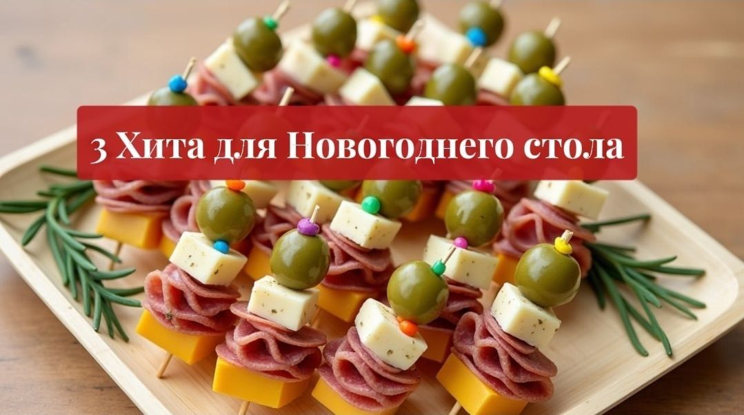 Незабываемые закуски для новогоднего стола за 15 минут