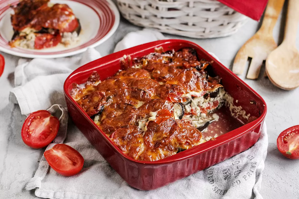 Мусака: Нежные баклажаны с мясом и ароматной сырной корочкой