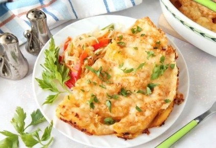 Картофельный комфорт: запечённый шедевр с кефиром и сыром