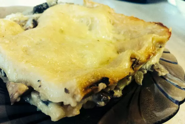 Идеальная лазанья с шампиньонами и сыром